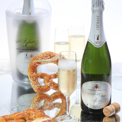 Visites Domaine Sylvie Fahrer et Fils Crémant d'Alsace Blanc sec. Visites et dégustations viticulteur BIO alsace.